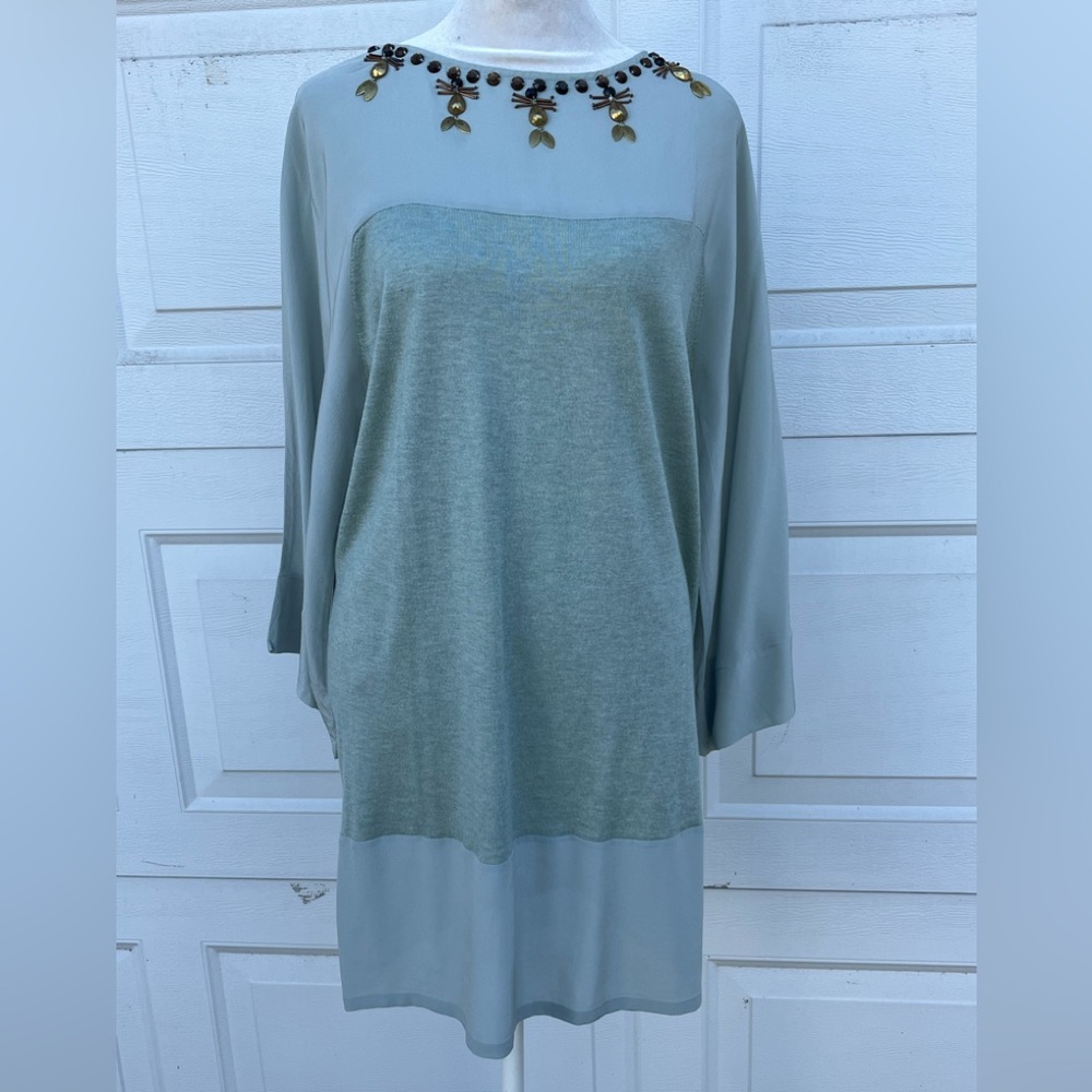 Women's Hoss Intropia knit  blouse embroidered S